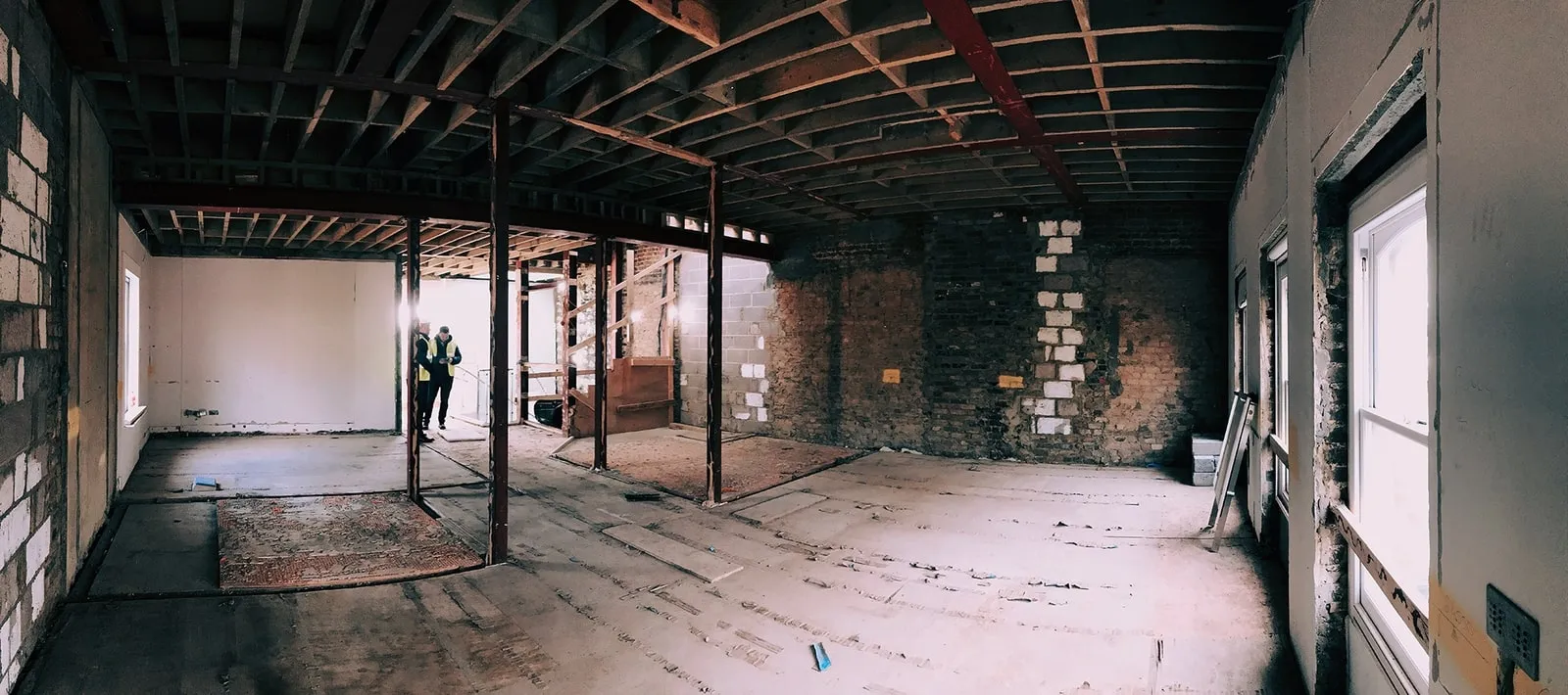 construction on inside of building