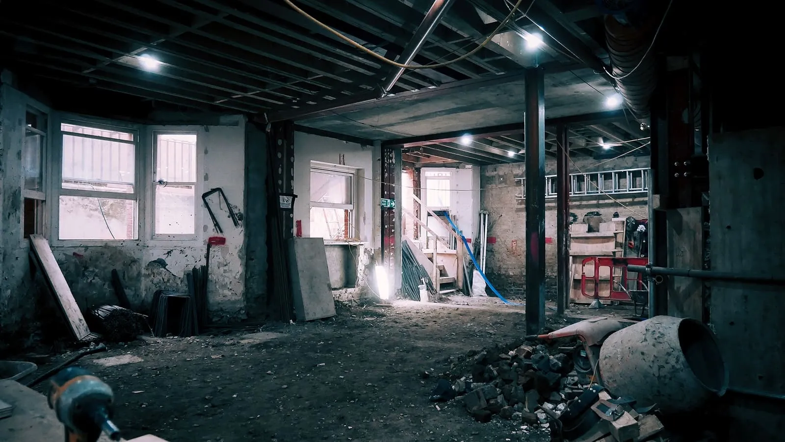 construction on inside of building 4