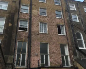 demolition of the rear building